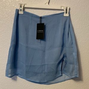 Lioness sky blue summer skirt nwt